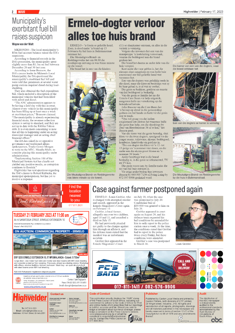 Highvelder Newspaper 17 February 2023 page 2