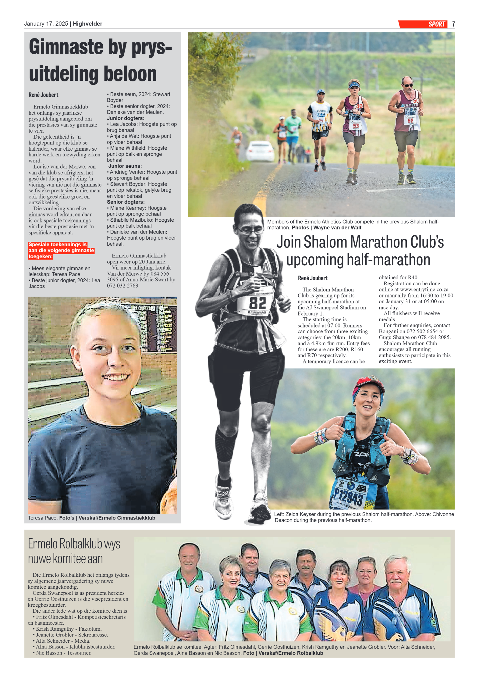 Highvelder Newspaper 17 January 2025 page 7