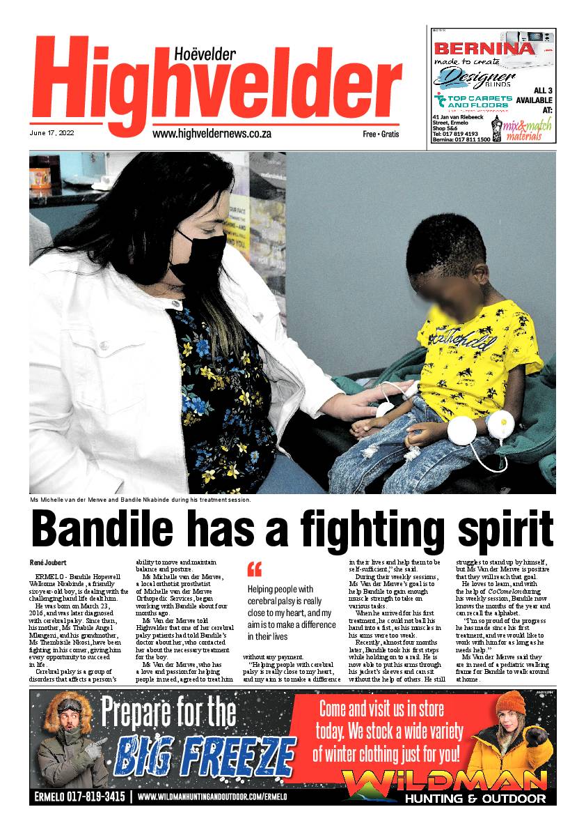 Highvelder Newspaper 17 June 2022 page 1