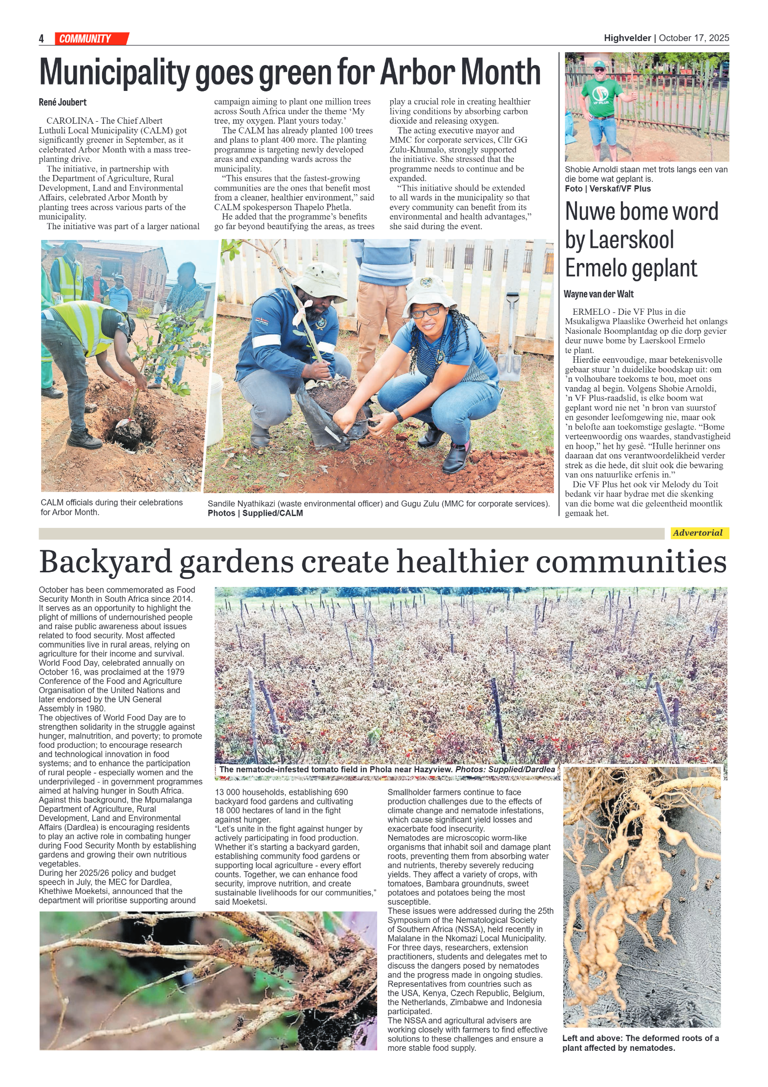 Highvelder Newspaper 17 October 2025 page 4