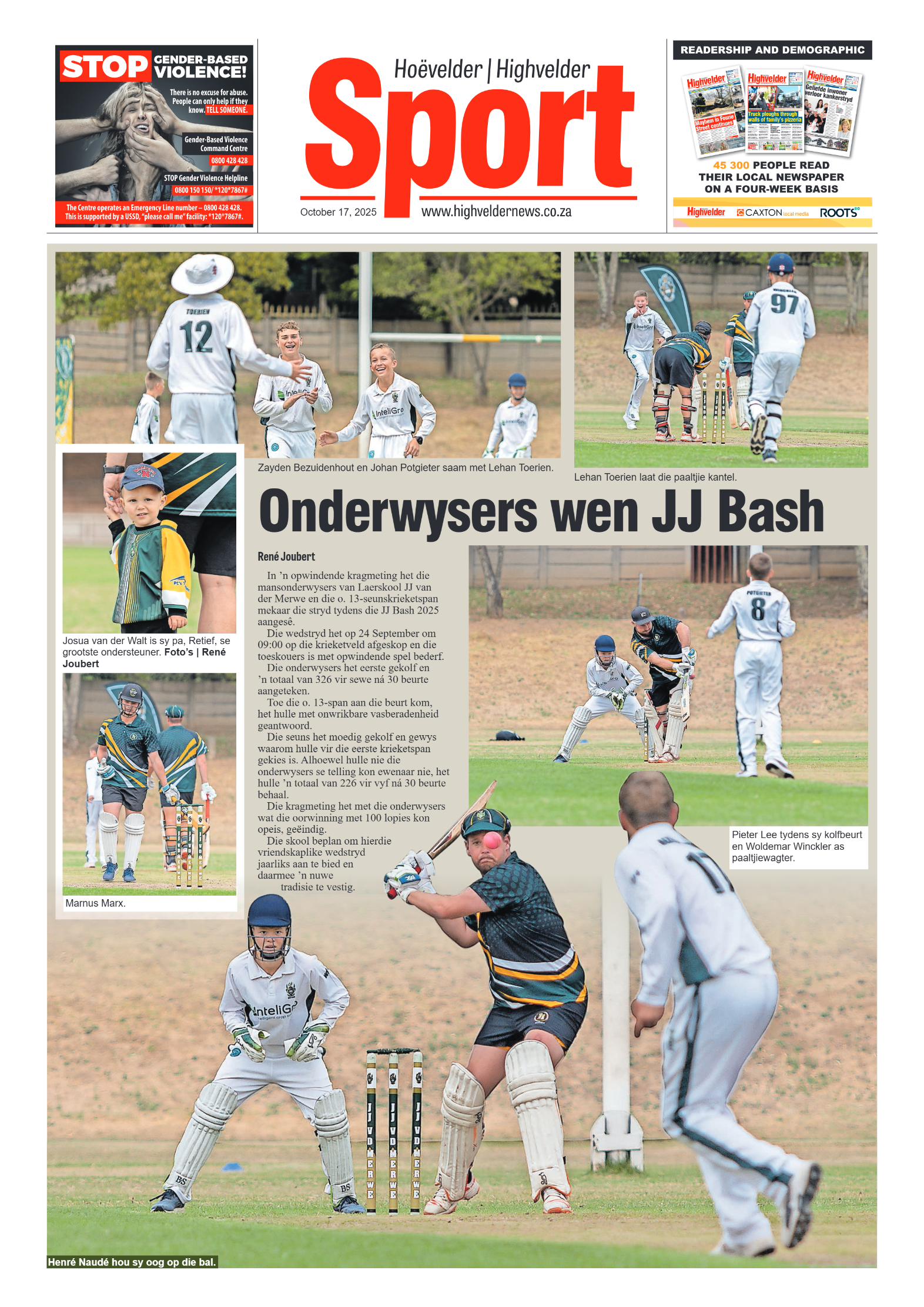 Highvelder Newspaper 17 October 2025 page 8