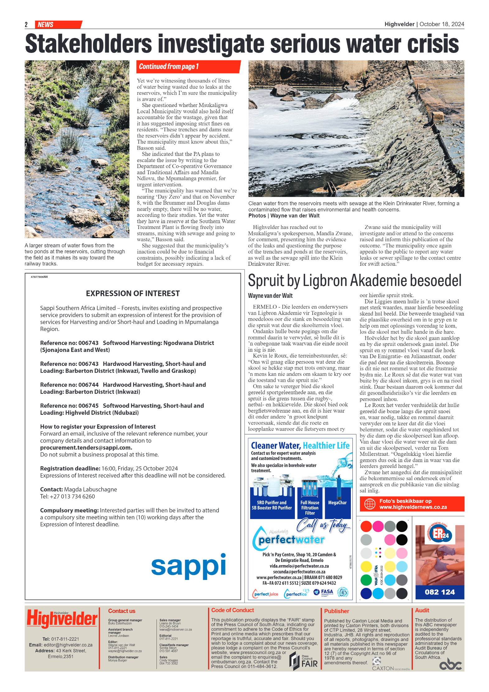 Highvelder Newspaper 18 October 2024 page 2