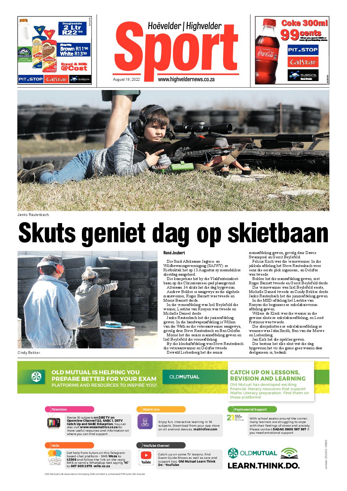 Highvelder Newspaper 19 August 2022 page 8