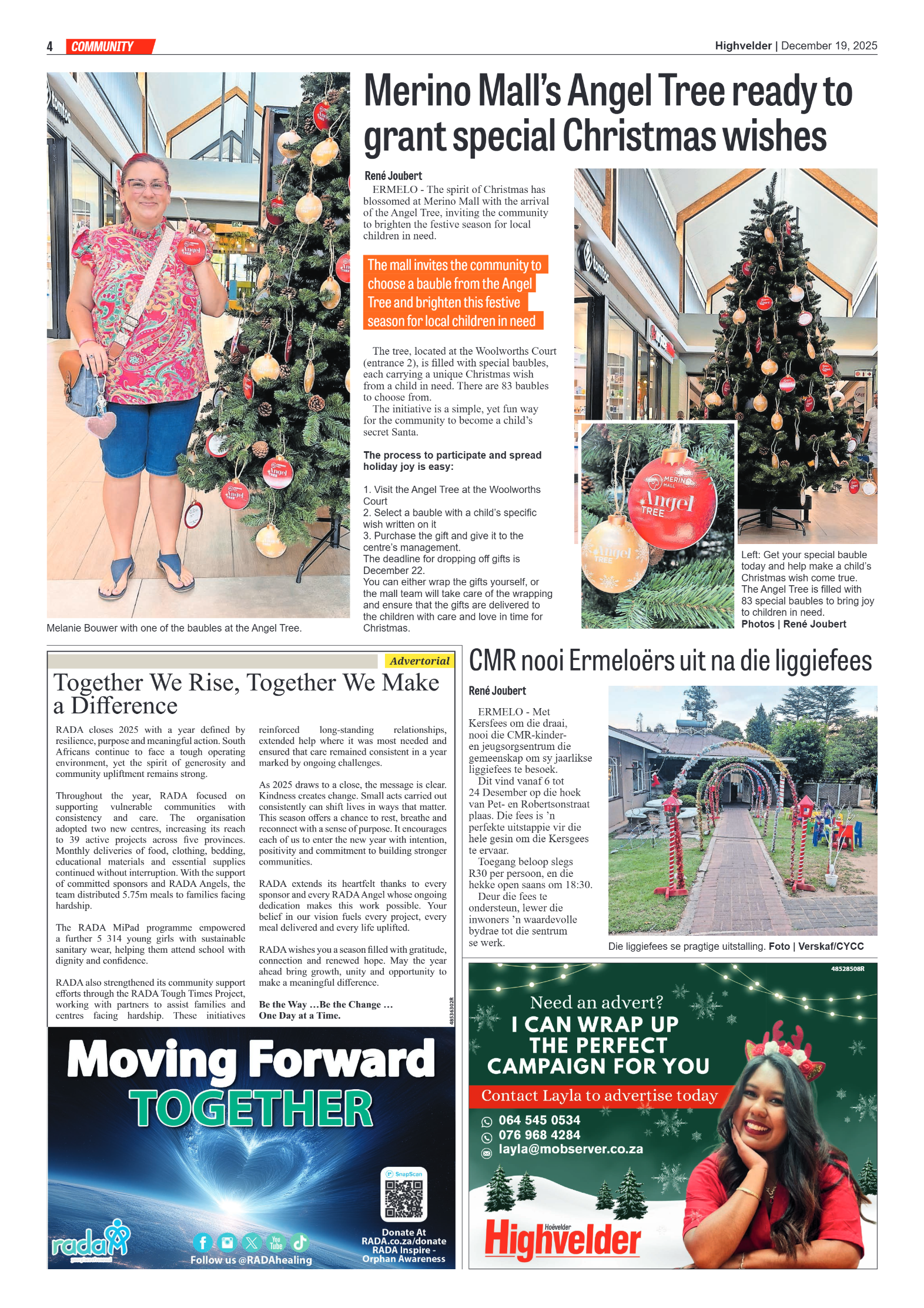 Highvelder Newspaper 19 December 2025 page 4