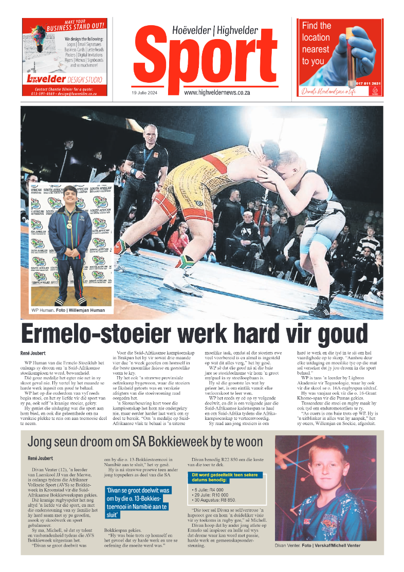 Highvelder Newspaper 19 July 2024 page 8