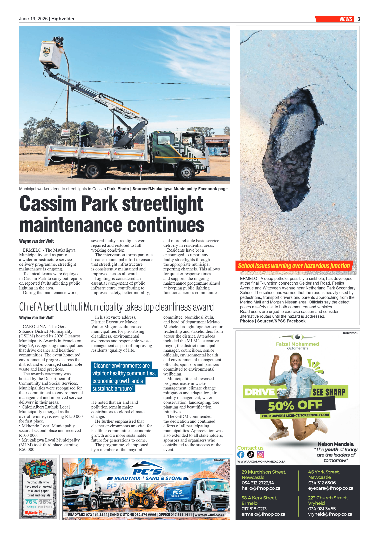 Highvelder Newspaper 19 June 2026 page 3