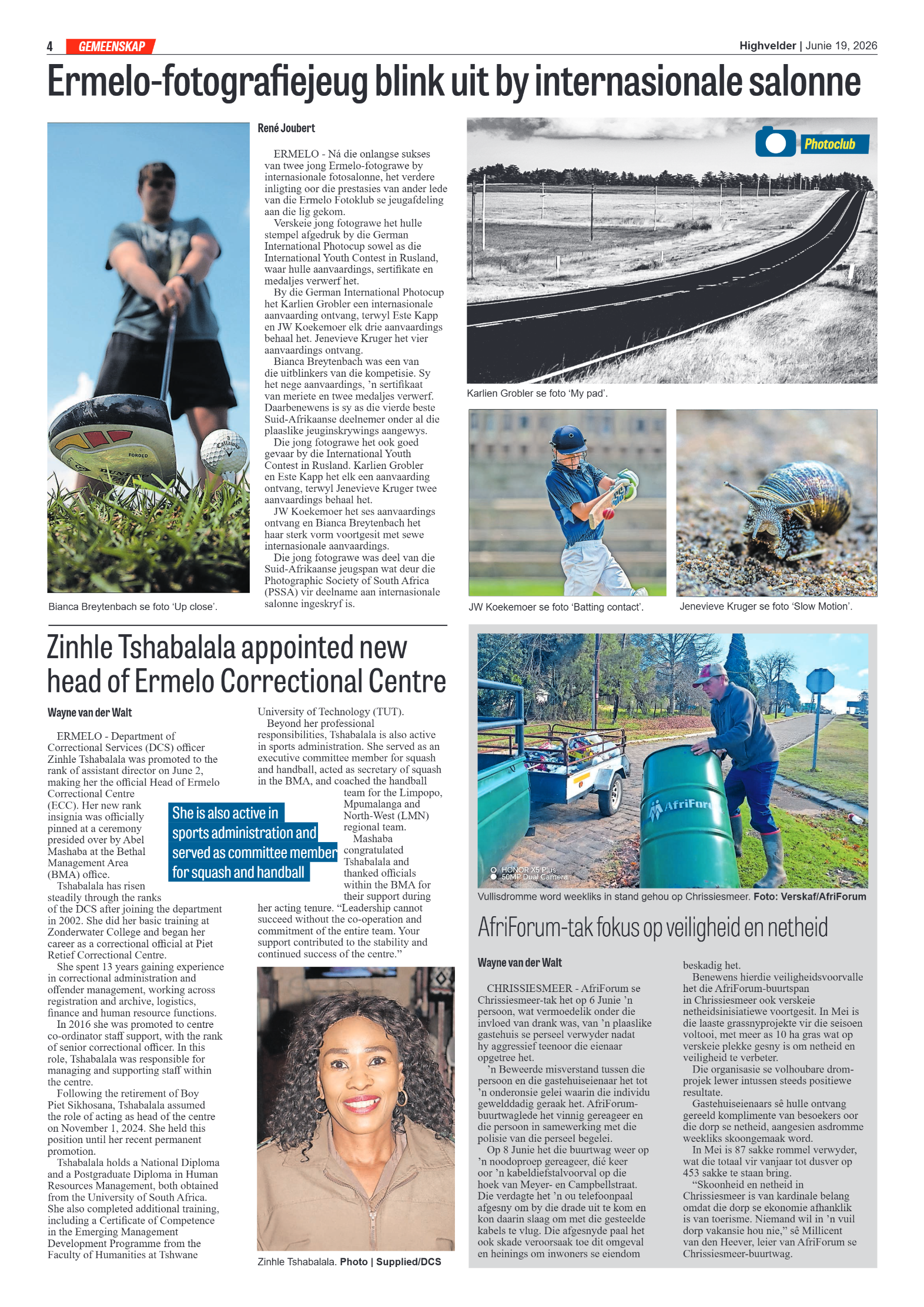 Highvelder Newspaper 19 June 2026 page 4