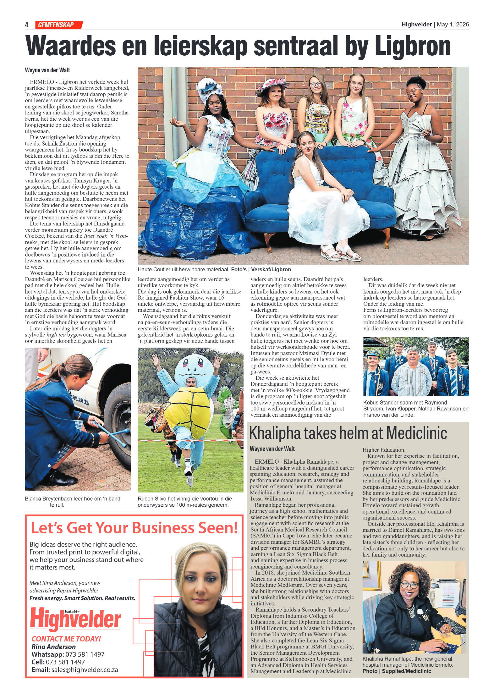 Highvelder Newspaper 1 May 2026 page 4