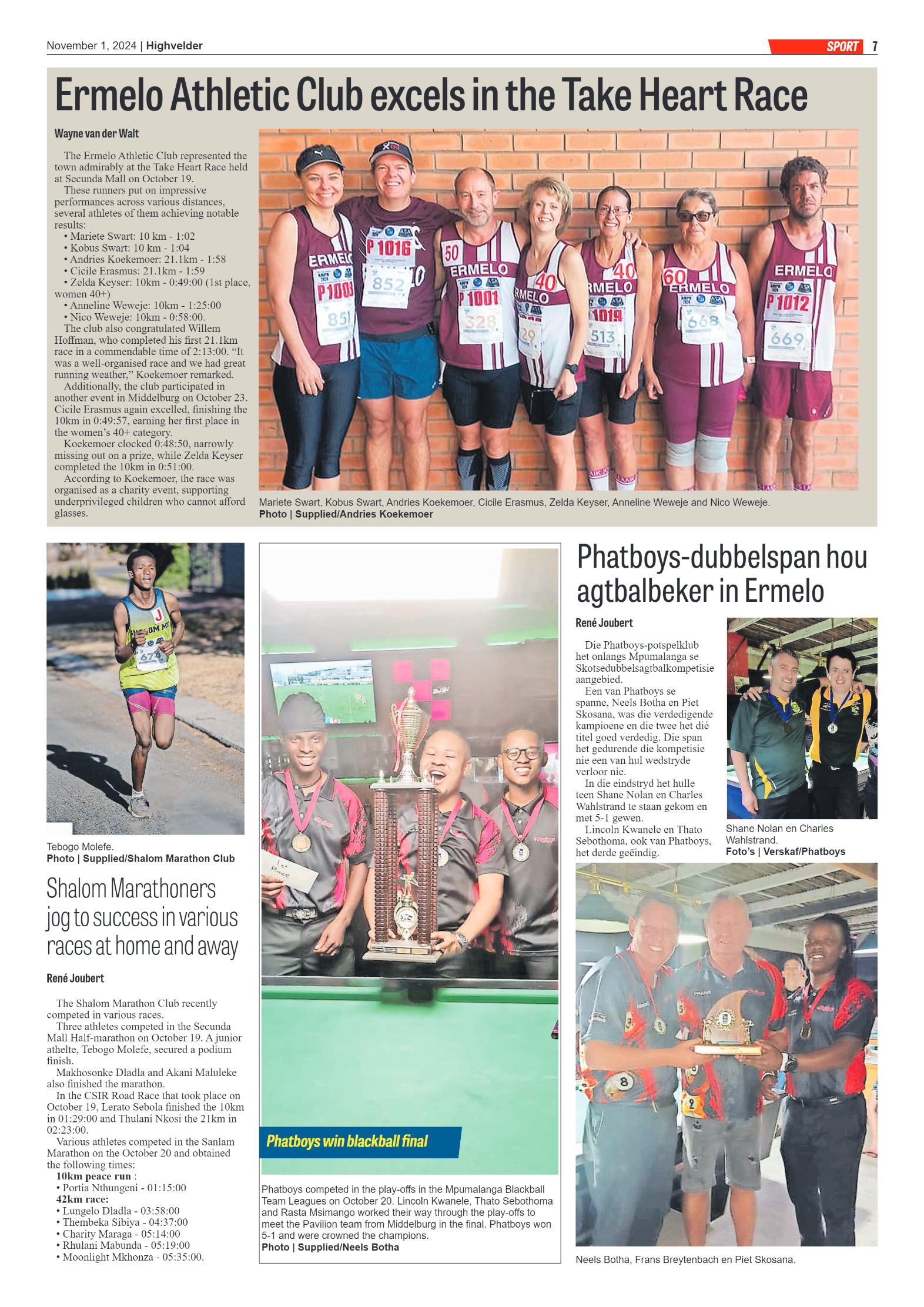 Highvelder Newspaper 1 November 2024 page 7