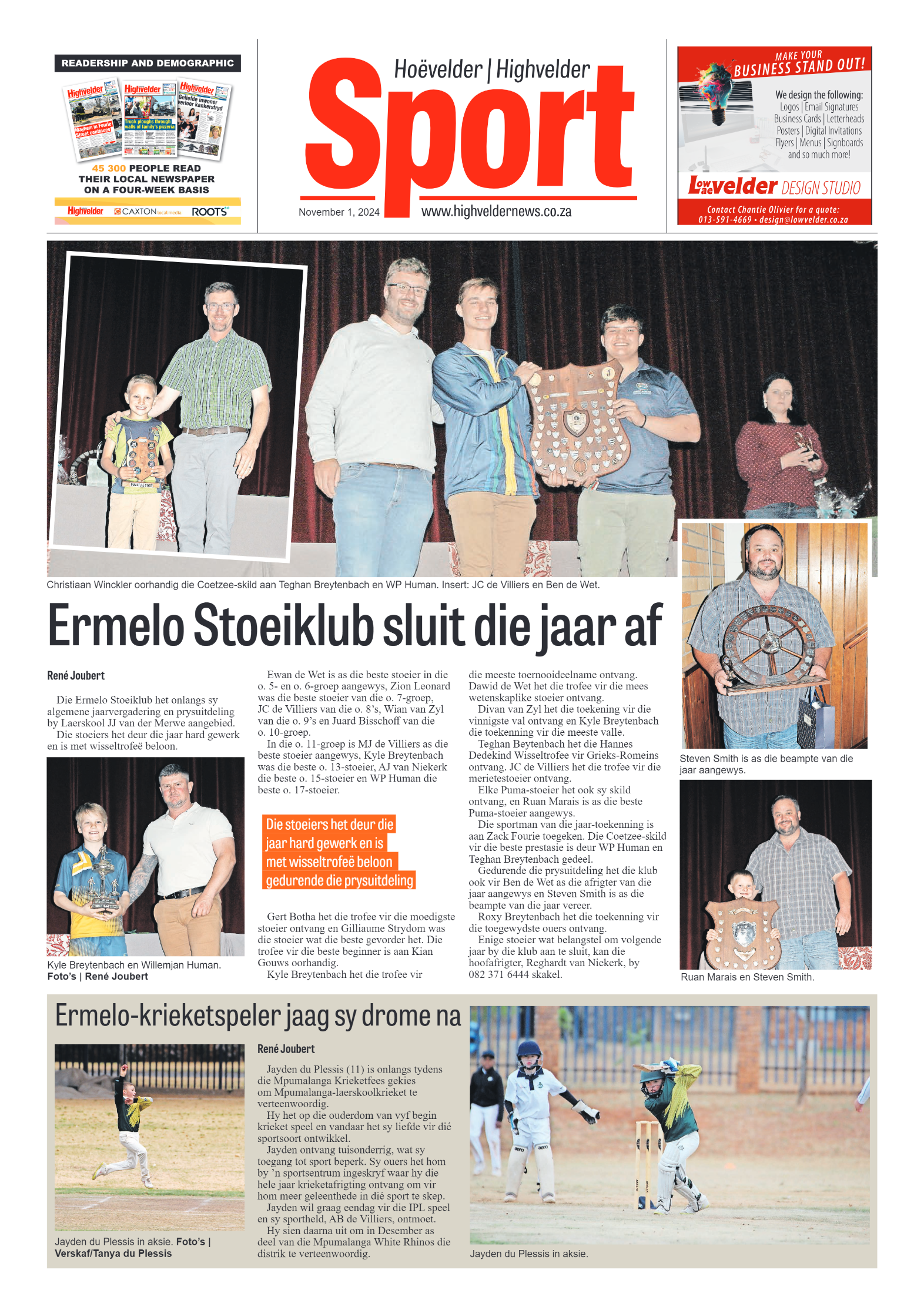 Highvelder Newspaper 1 November 2024 page 8