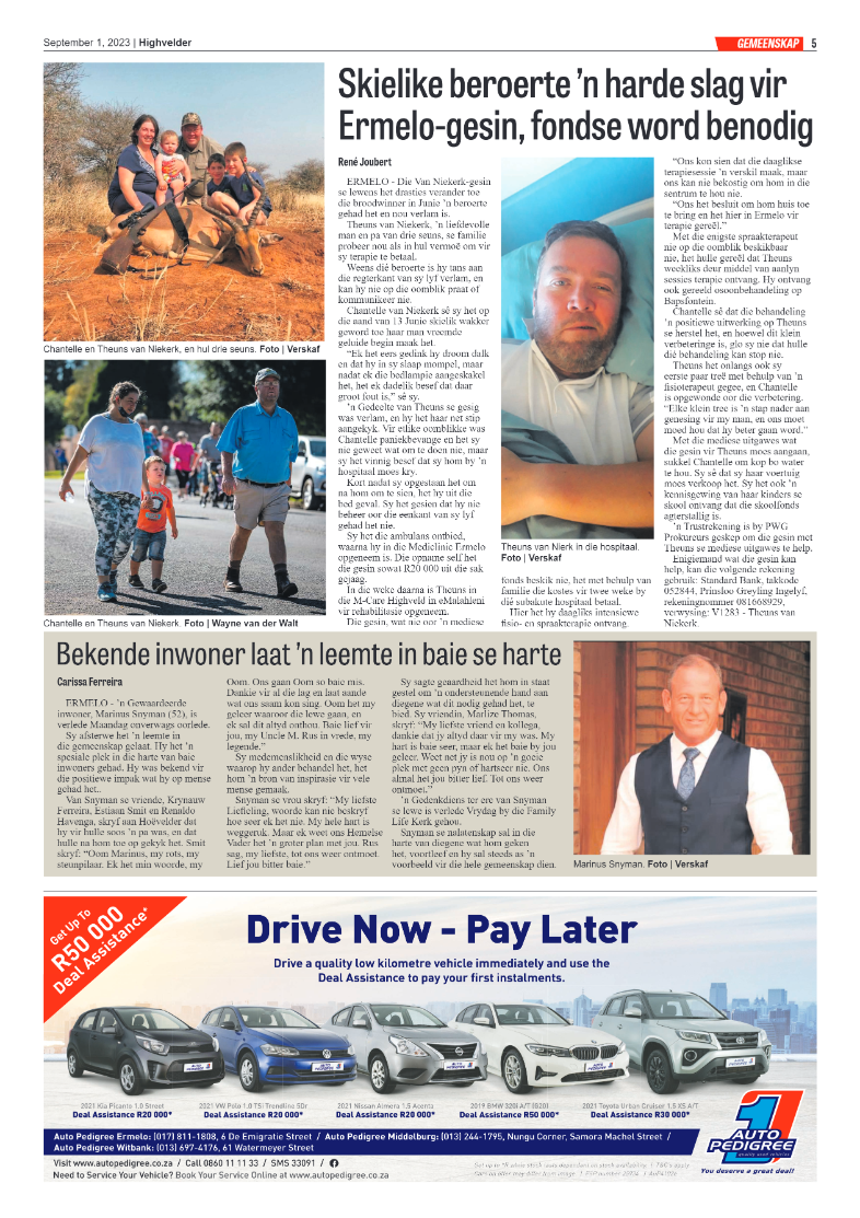 Highvelder Newspaper 1 September 2023 page 5