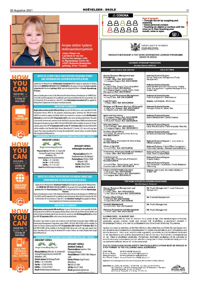 Highvelder Newspaper August 20 2021 page 11