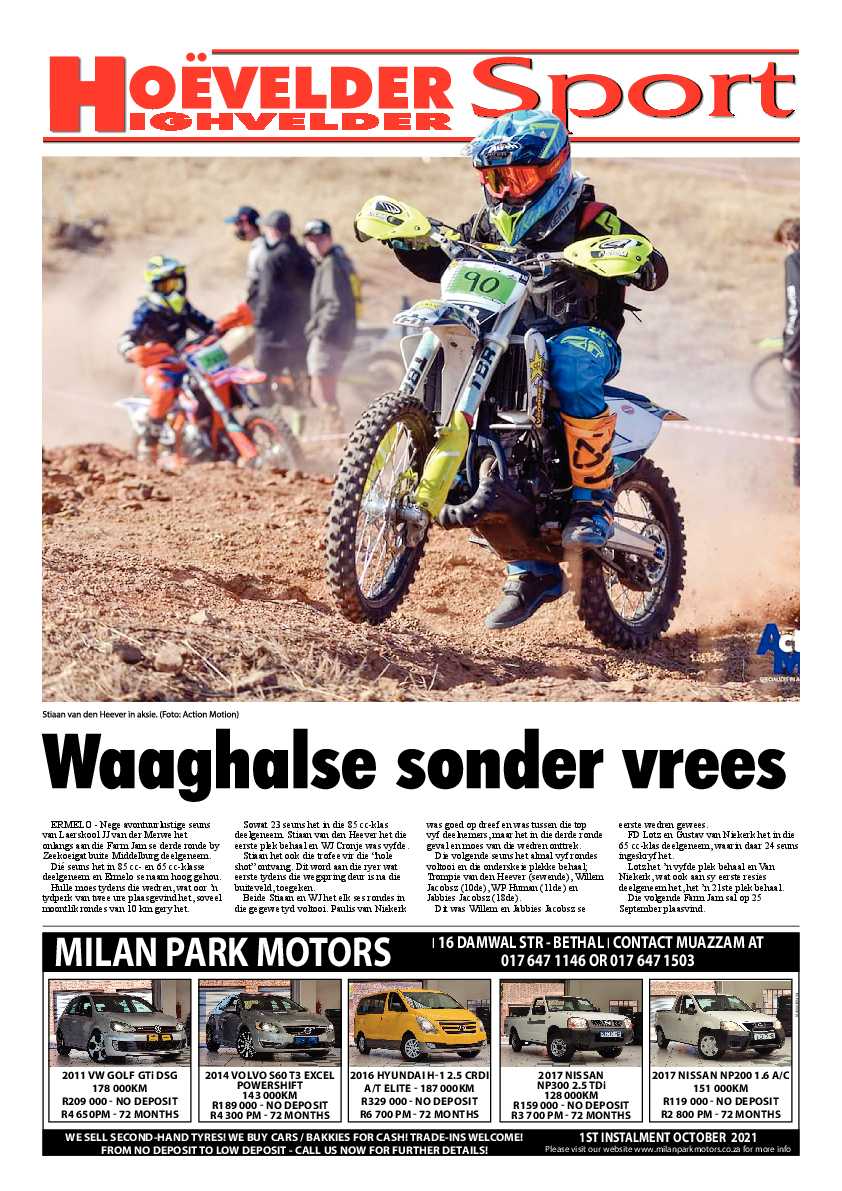 Highvelder Newspaper August 20 2021 page 12
