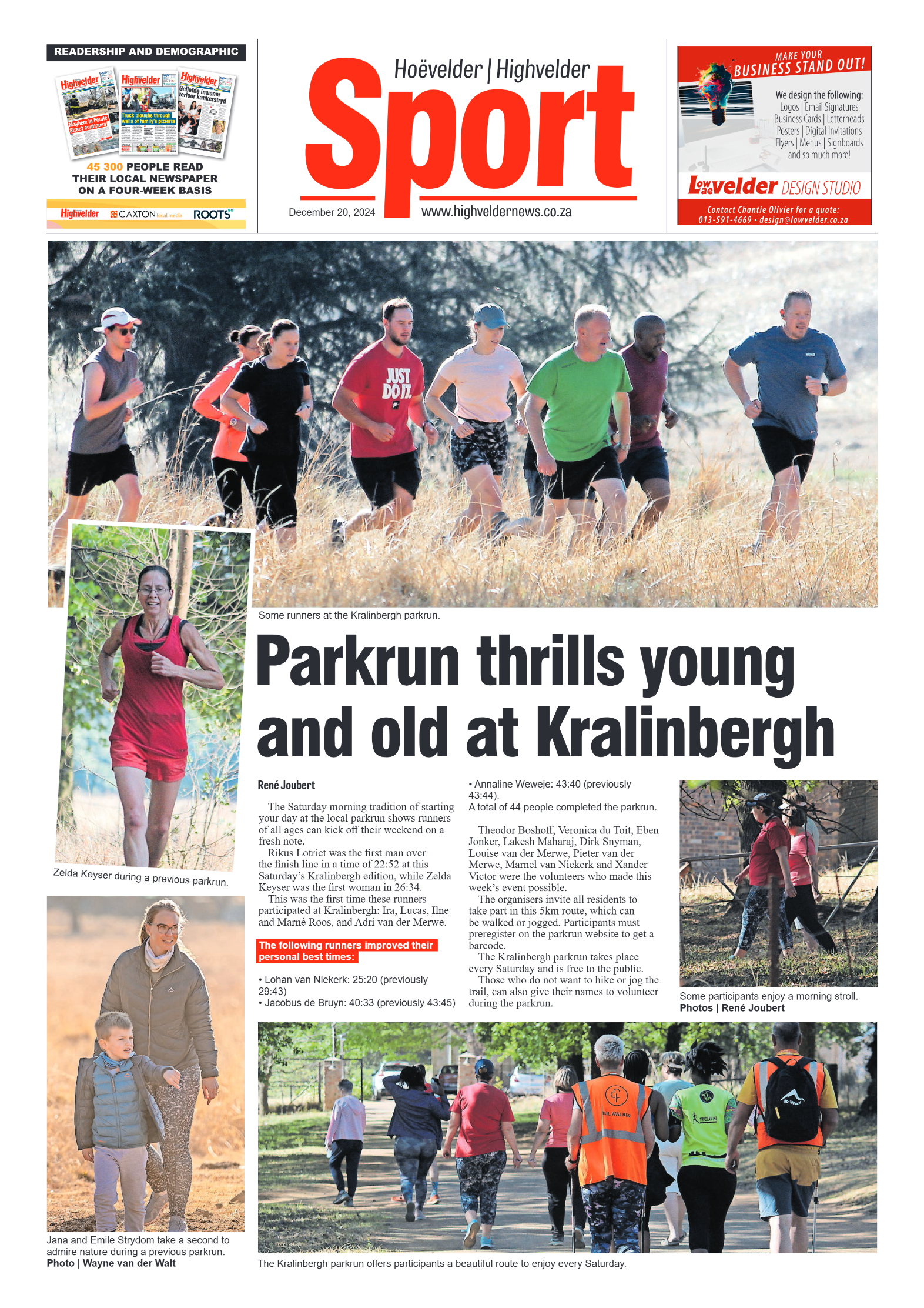 Highvelder Newspaper 20 December 2024 page 8