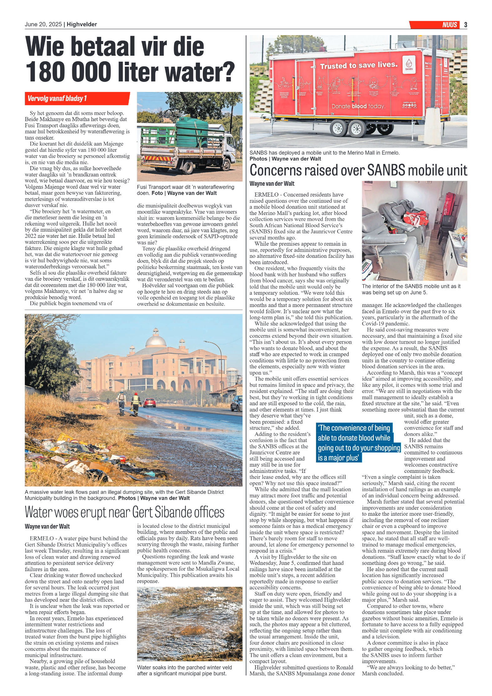 Highvelder Newspaper 20 June 2025 page 3