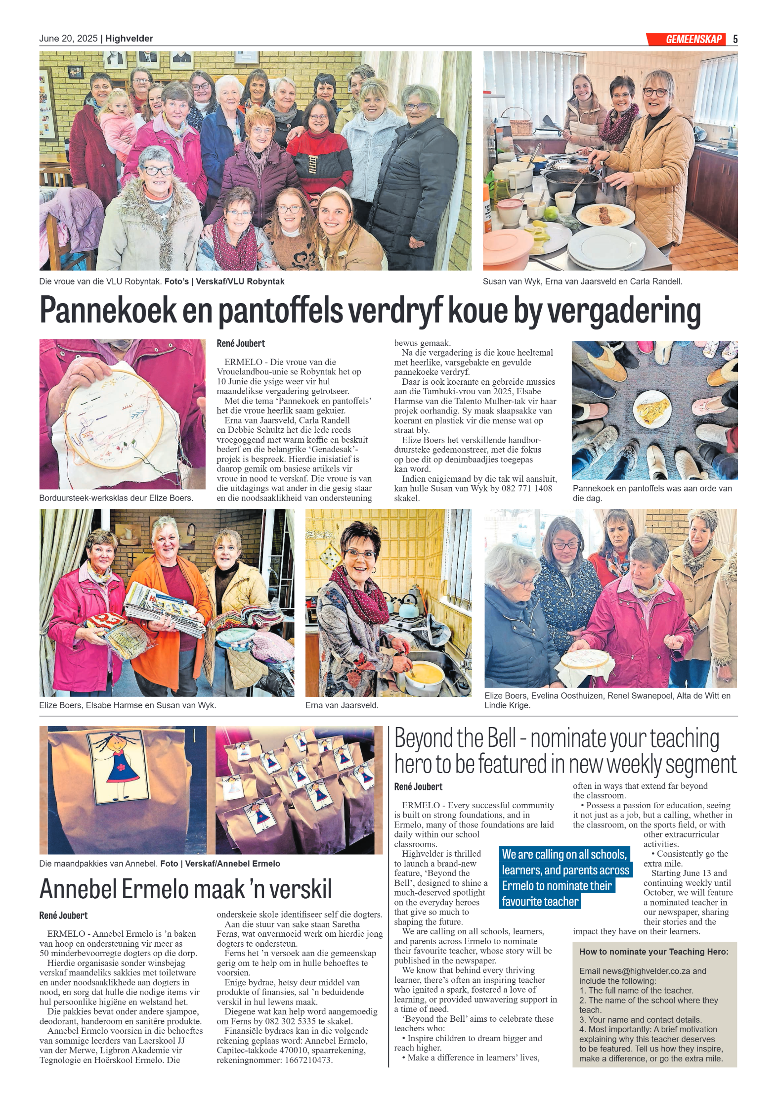 Highvelder Newspaper 20 June 2025 page 5