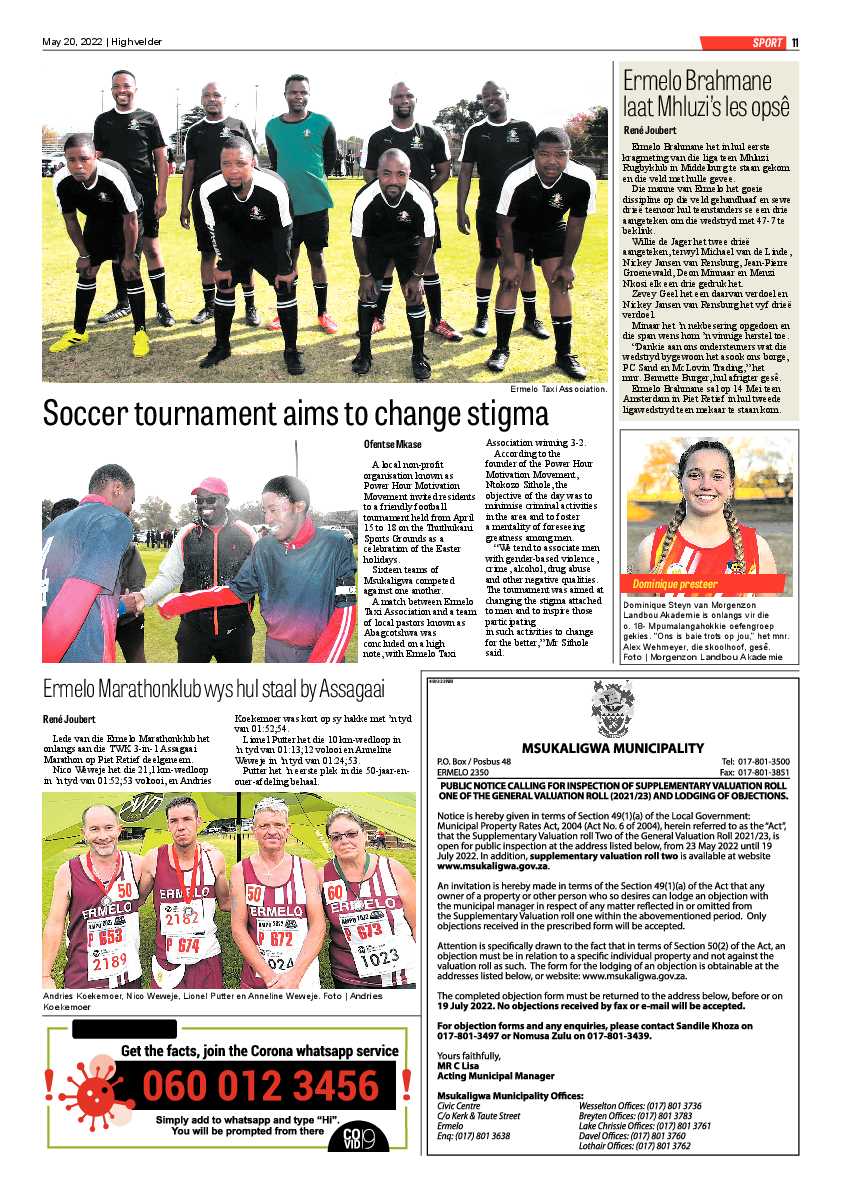 Highvelder Newspaper 20 Mei 2022 page 11