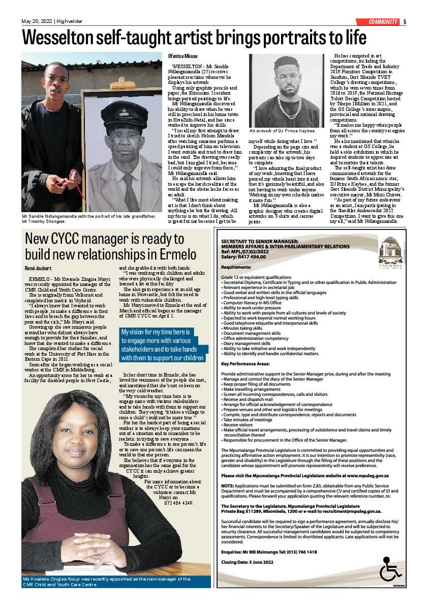 Highvelder Newspaper 20 Mei 2022 page 5