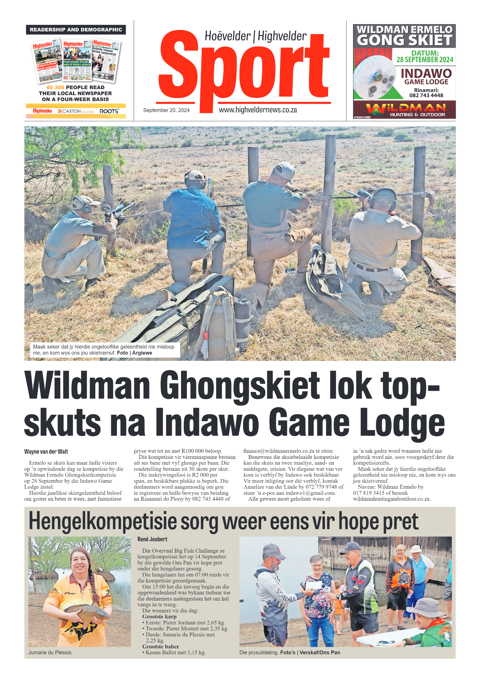 Highvelder Newspaper 20 September 2024 page 8