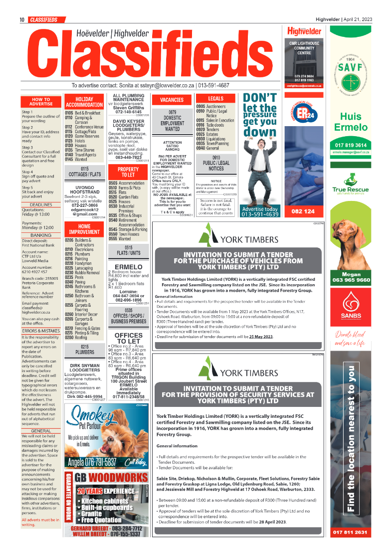 Highvelder Newspaper 21 April 2023 page 10
