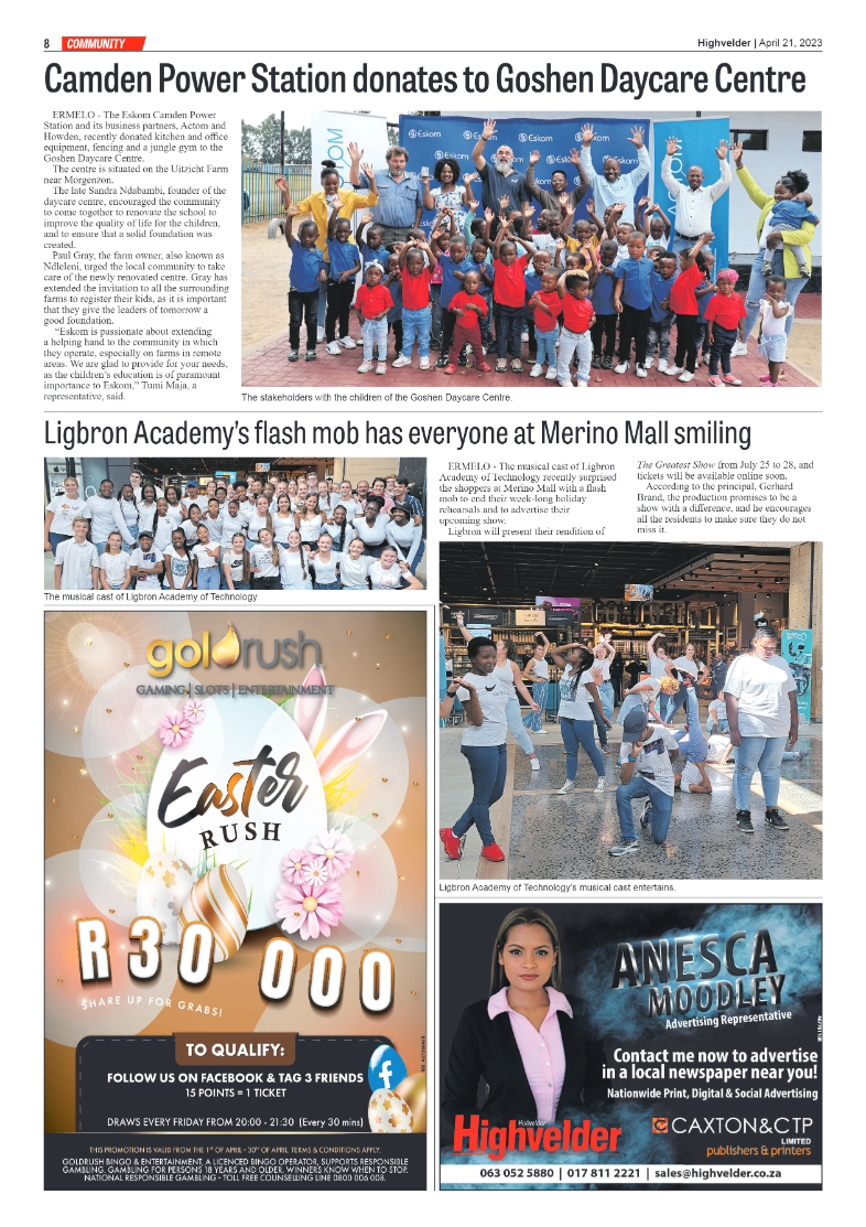 Highvelder Newspaper 21 April 2023 page 8
