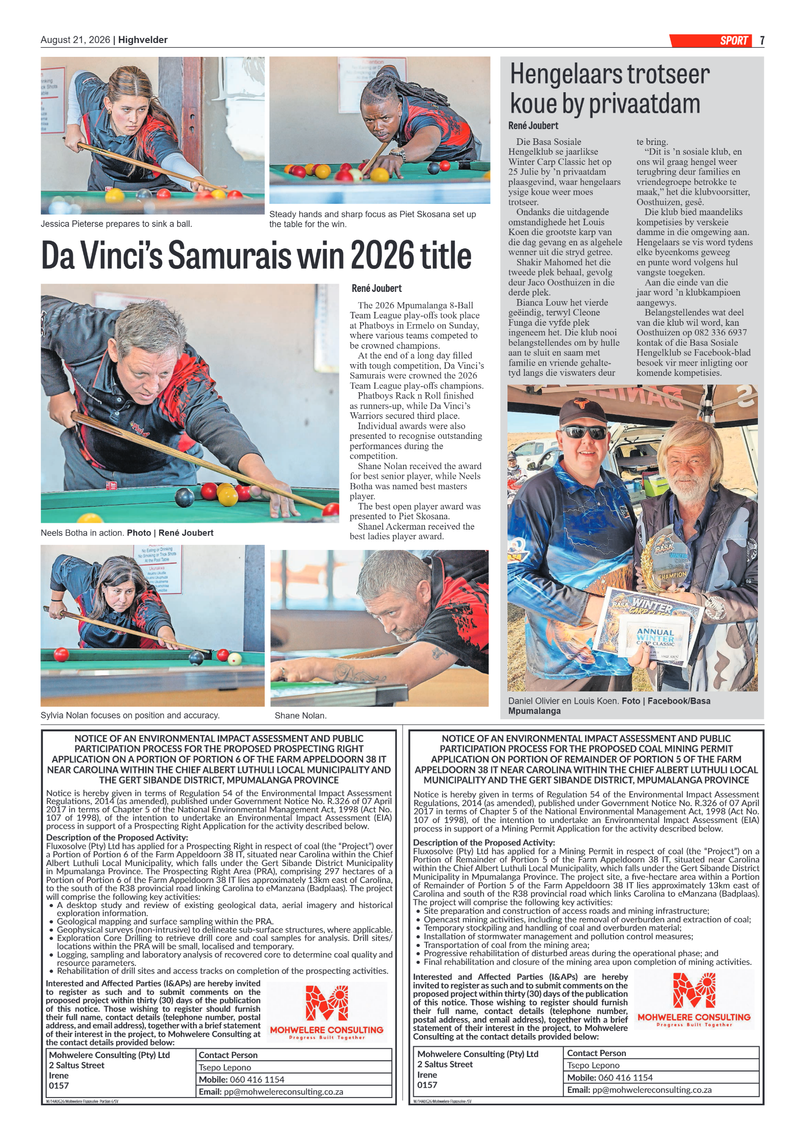 Highvelder Newspaper 21 August 2026 page 7