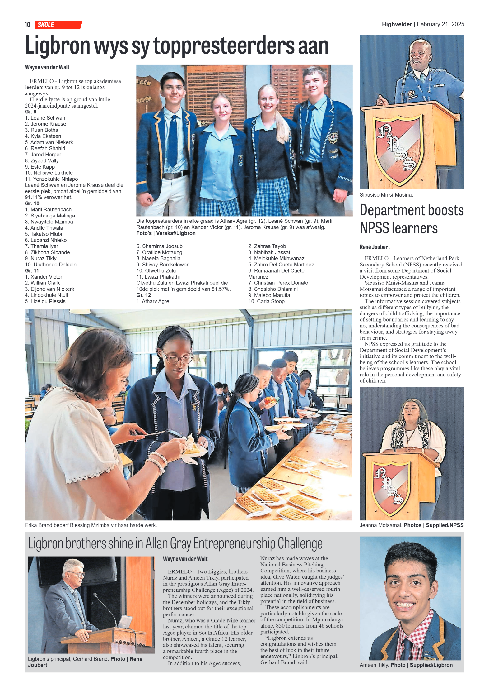 Highvelder Newspaper 21 February 2025 page 10