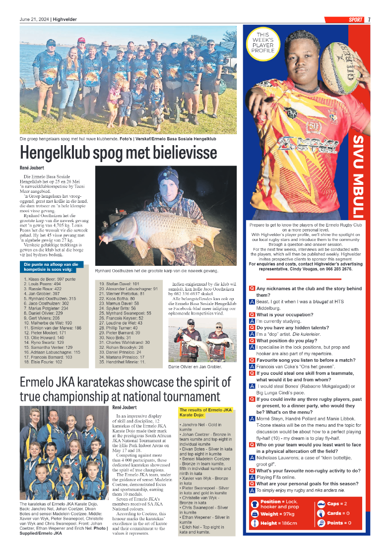 Highvelder Newspaper 21 June 2024 page 7