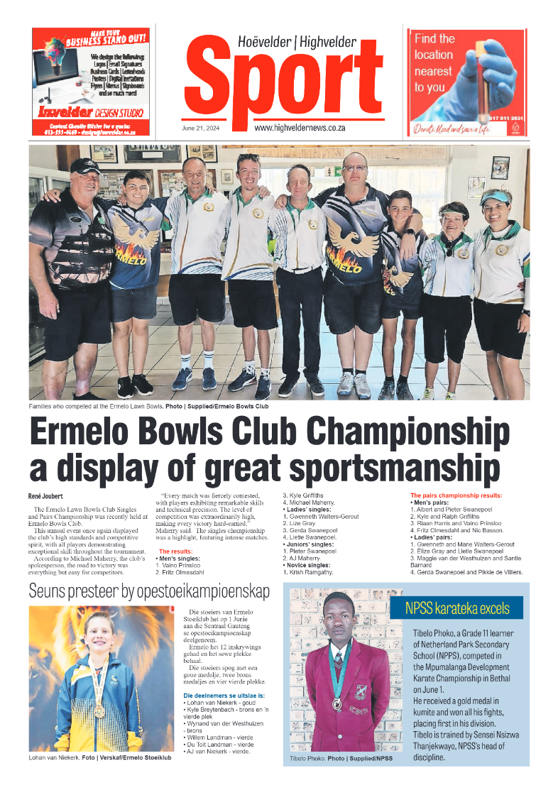 Highvelder Newspaper 21 June 2024 page 8