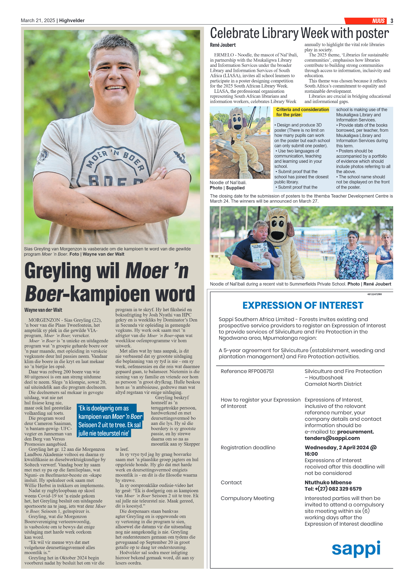 Highvelder Newspaper 21 March 2025 page 3