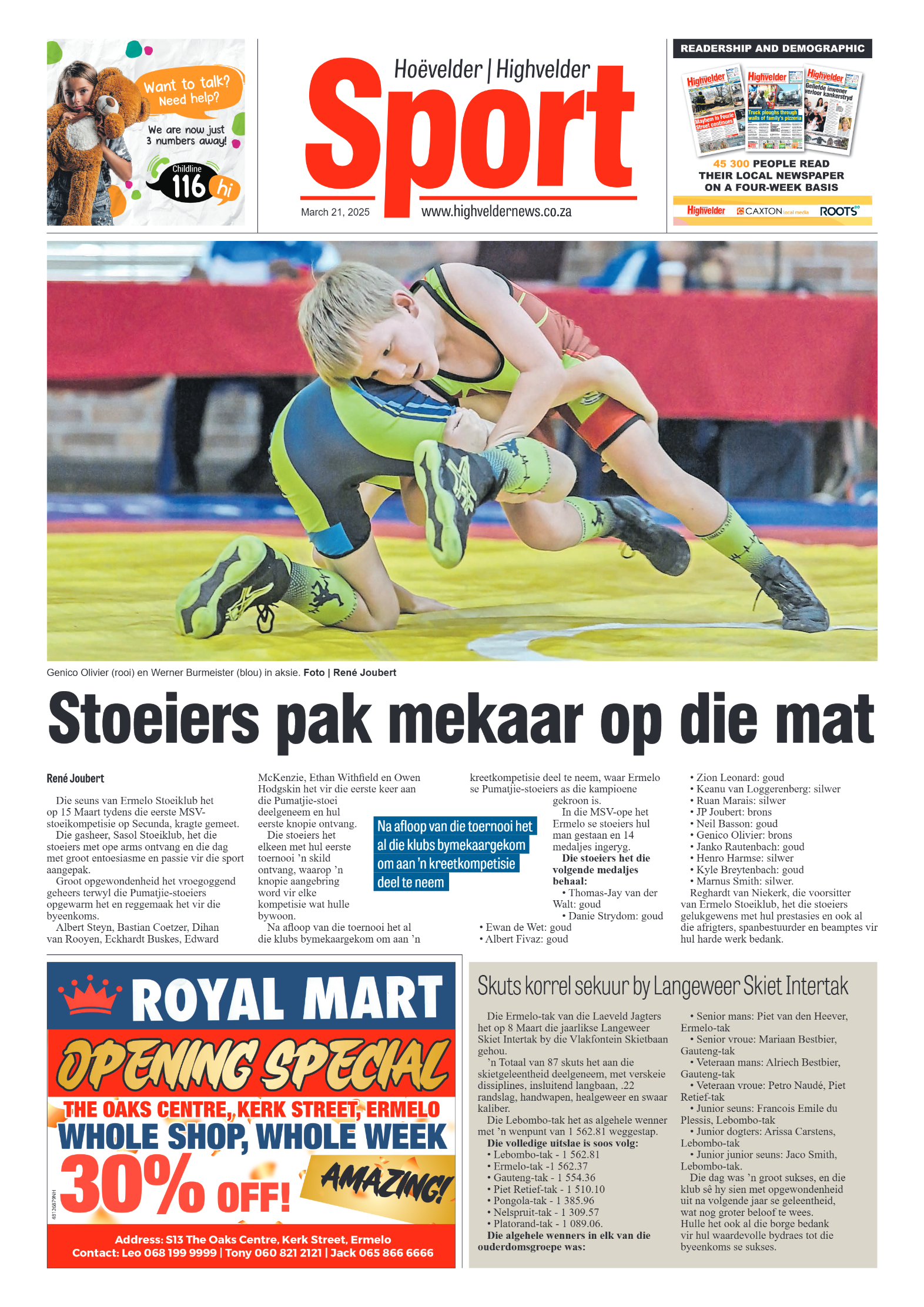 Highvelder Newspaper 21 March 2025 page 7