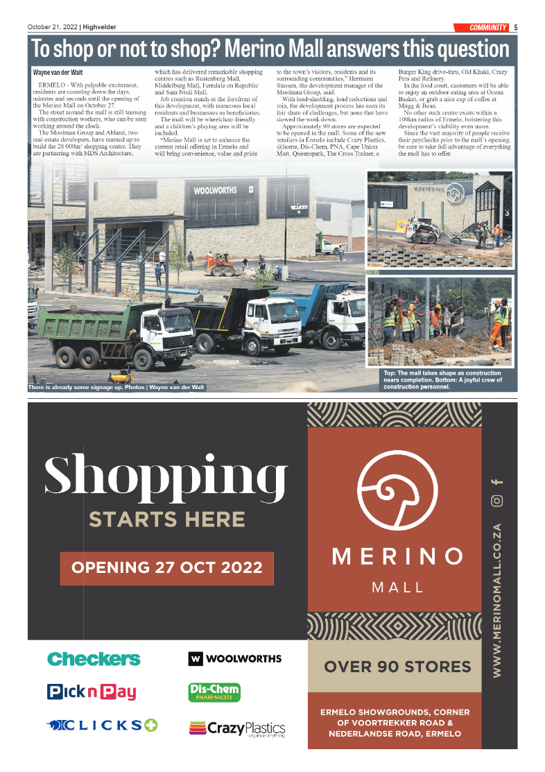 Highvelder Newspaper 21 October 2022 page 5