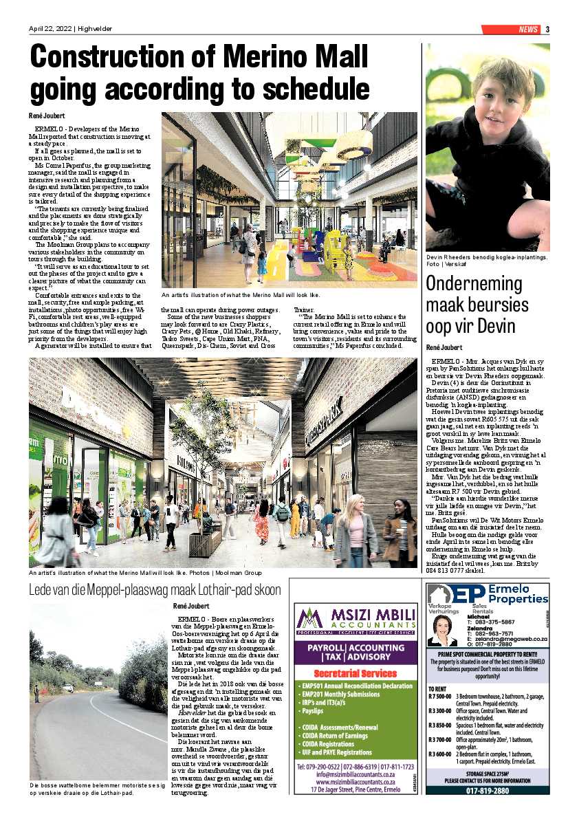 Highvelder Newspaper 22 April 2022 page 3
