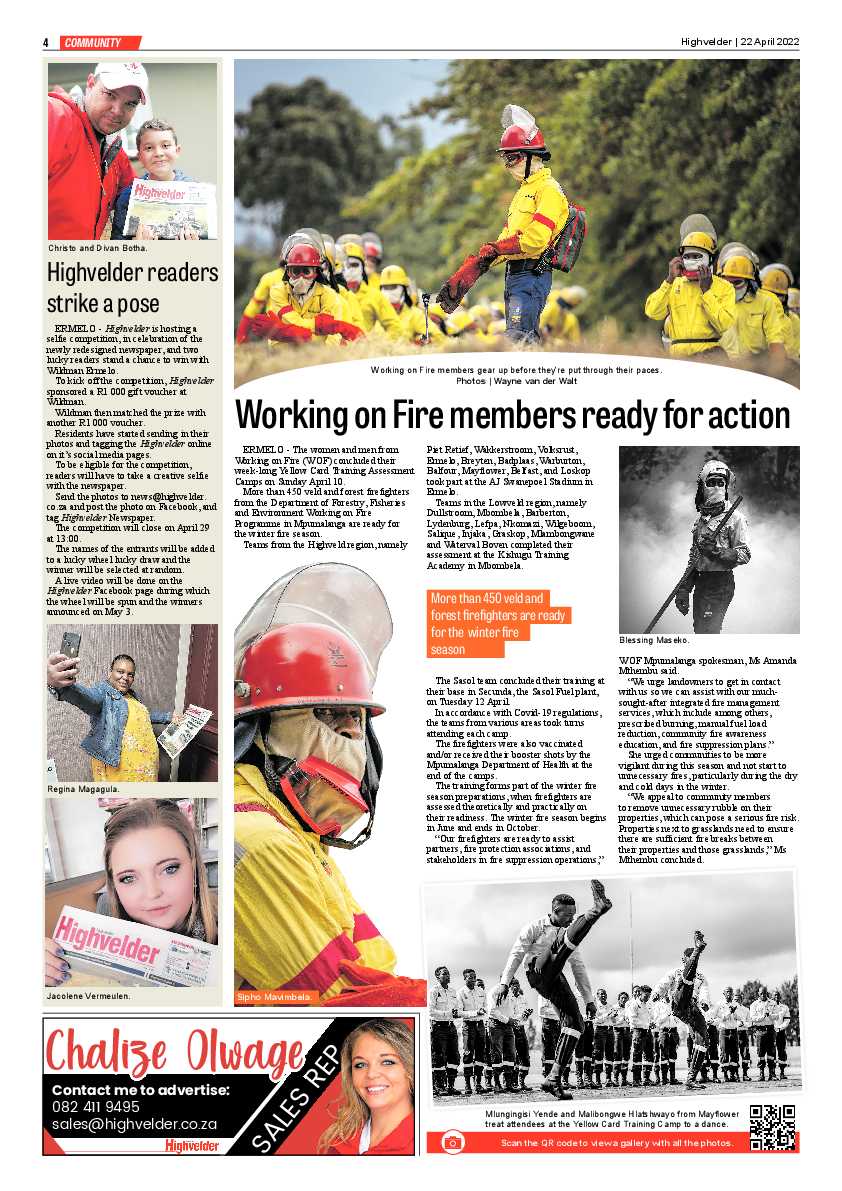 Highvelder Newspaper 22 April 2022 page 4