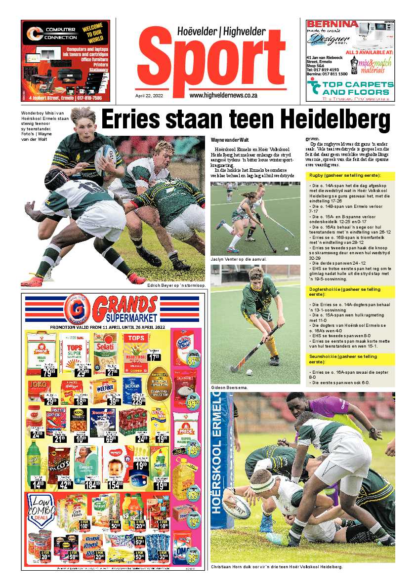 Highvelder Newspaper 22 April 2022 page 8