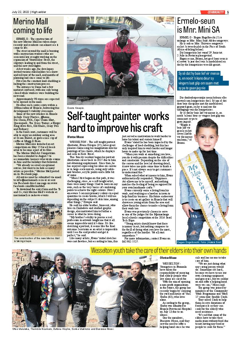 Highvelder Newspaper 22 July 2022 page 5