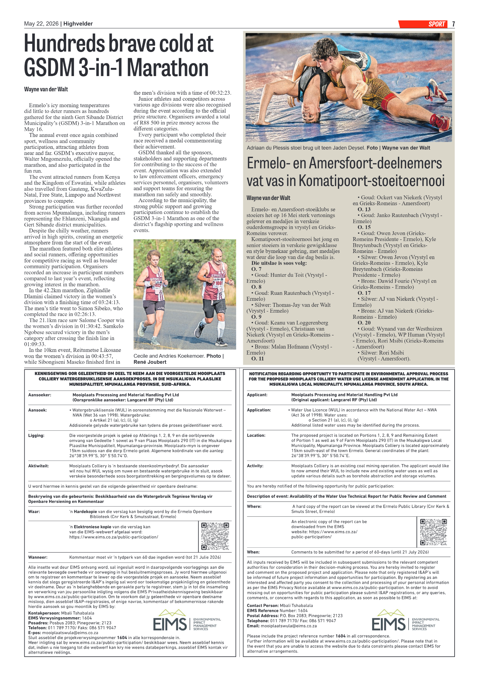 Highvelder Newspaper 22 May 2026 page 7