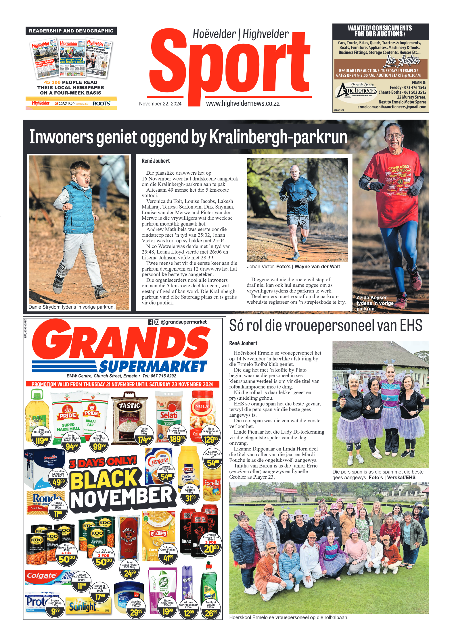 Highvelder Newspaper 22 November 2024 page 8