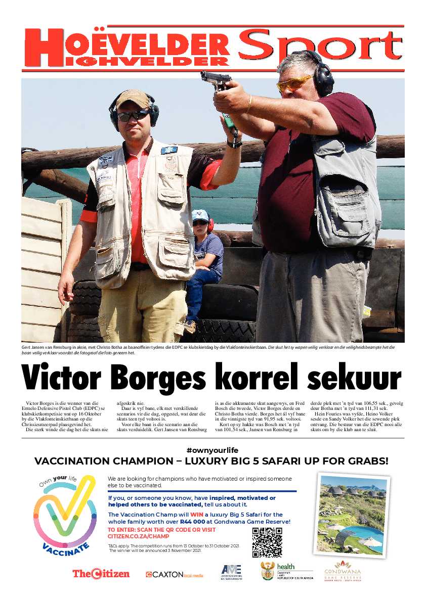 Highvelder Newspaper 22 October 2021 page 12