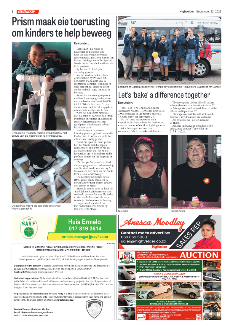 Highvelder Newspaper 22 September 2023 page 4