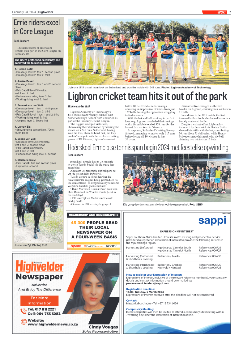 Highvelder Newspaper 23 February 2024 page 7