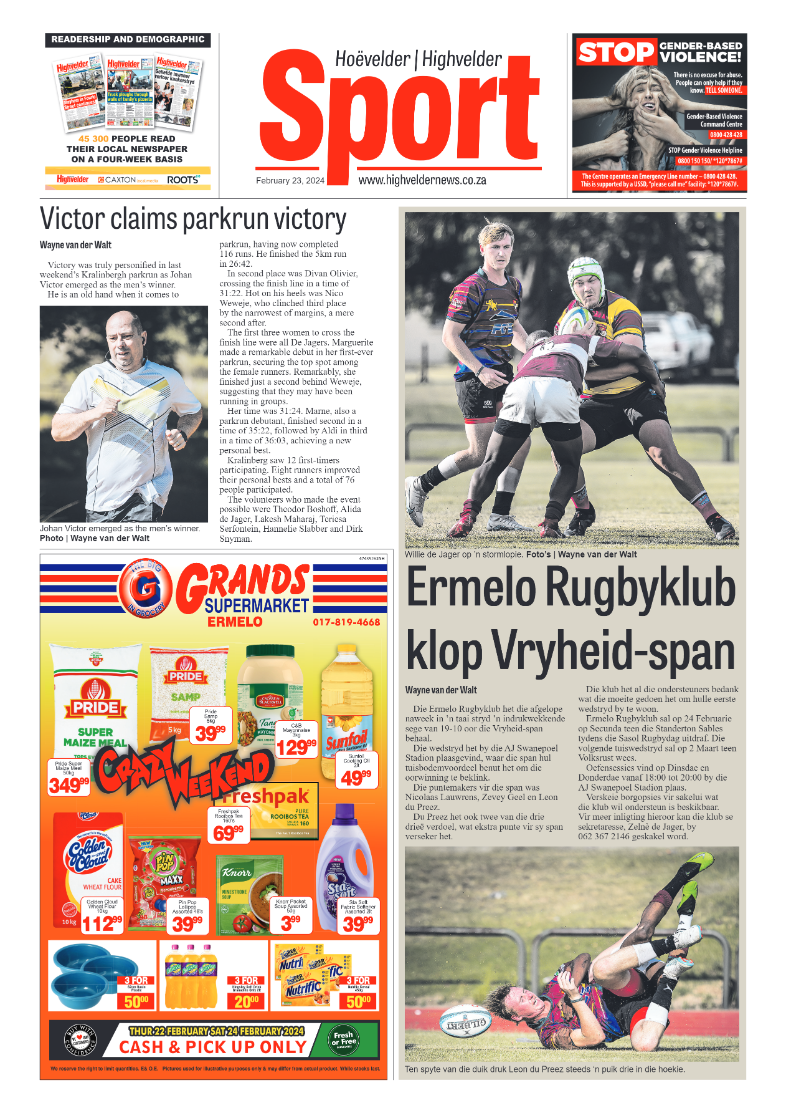 Highvelder Newspaper 23 February 2024 page 8