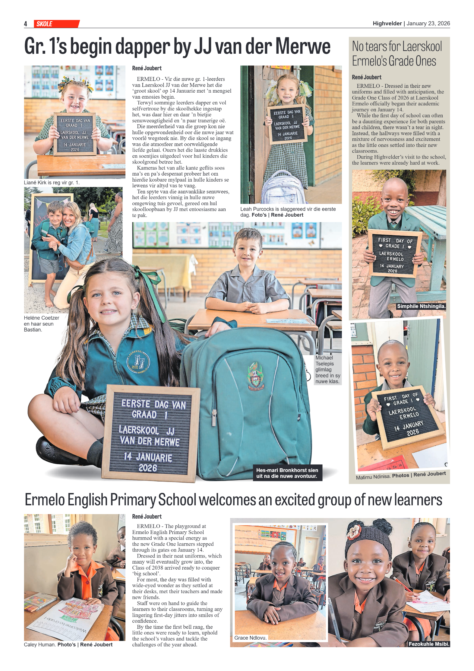 Highvelder Newspaper 23 January 2026 page 4