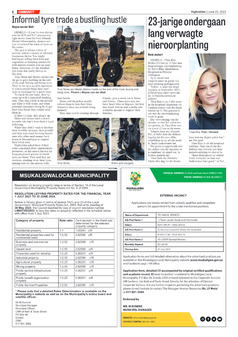 Highvelder Newspaper 23 June 2023 page 4