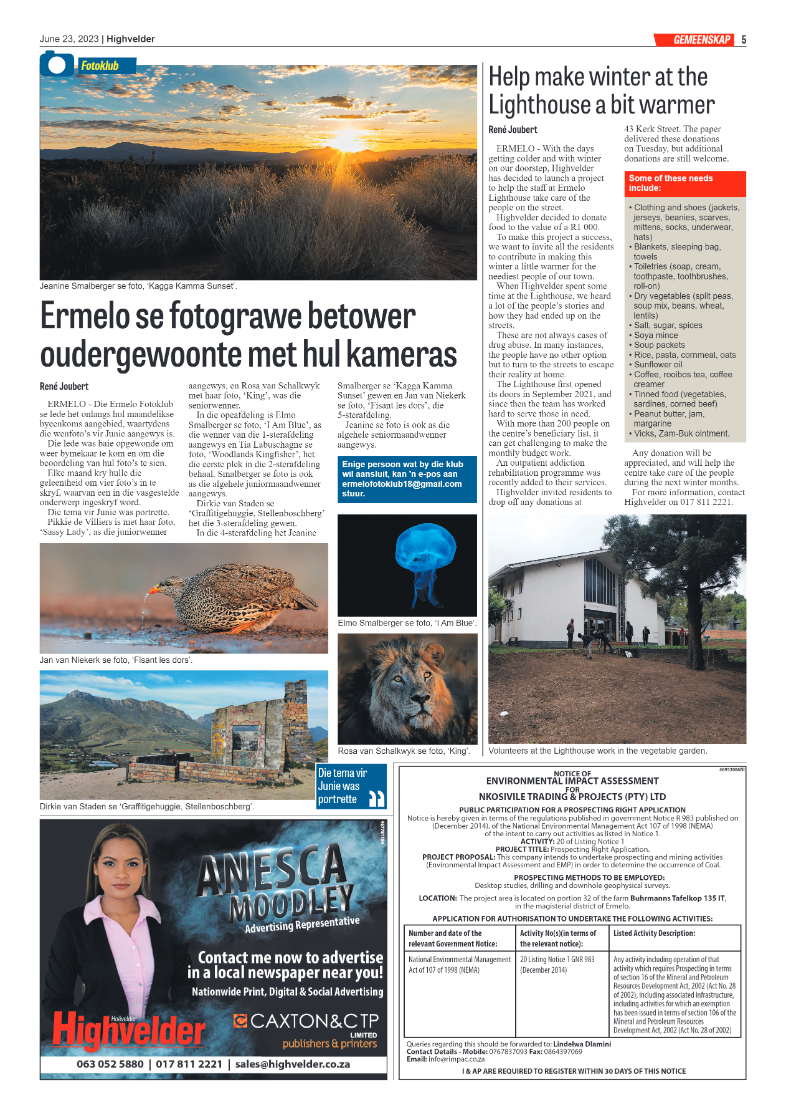 Highvelder Newspaper 23 June 2023 page 5