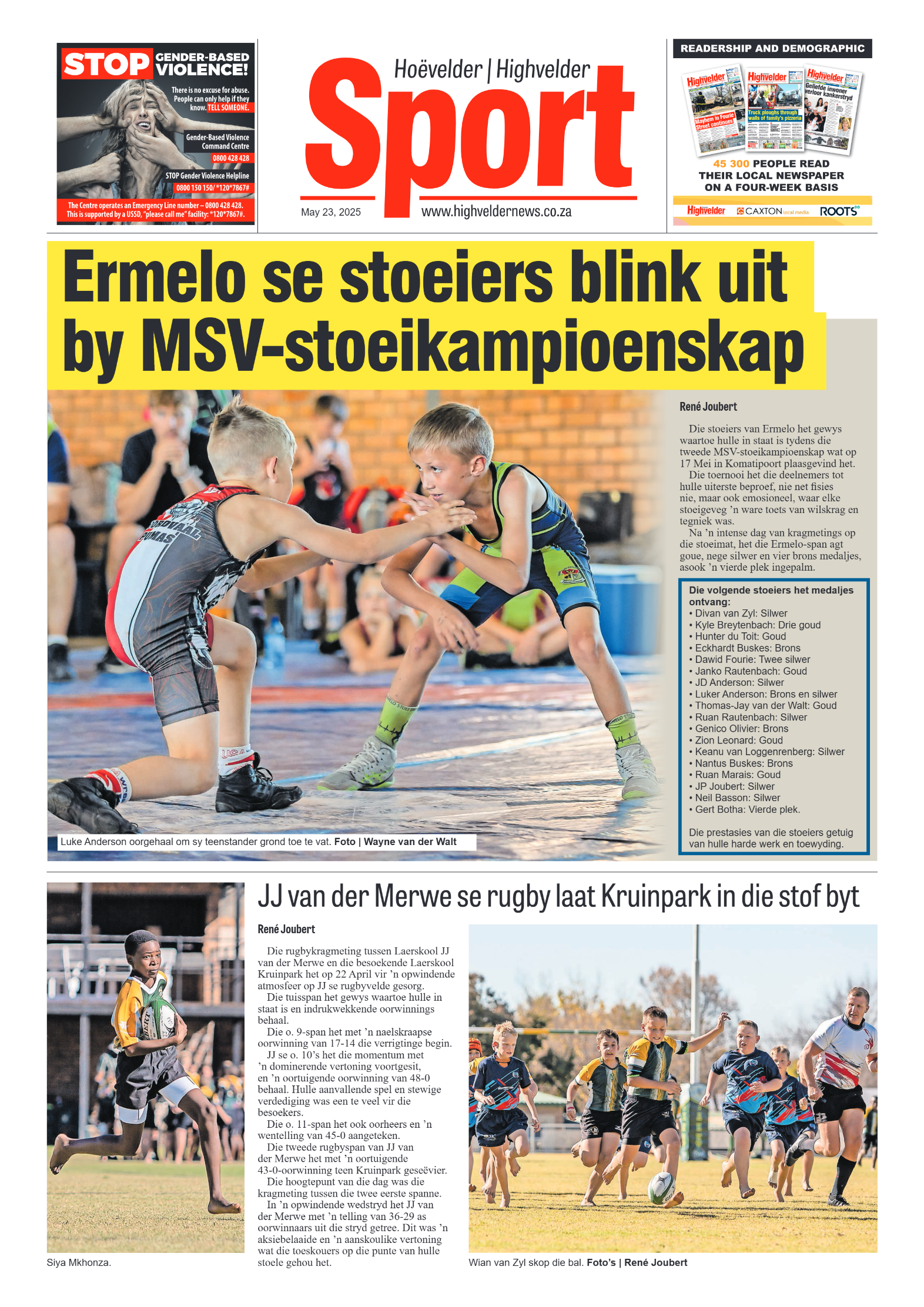 Highvelder Newspaper 23 May 2025 page 8