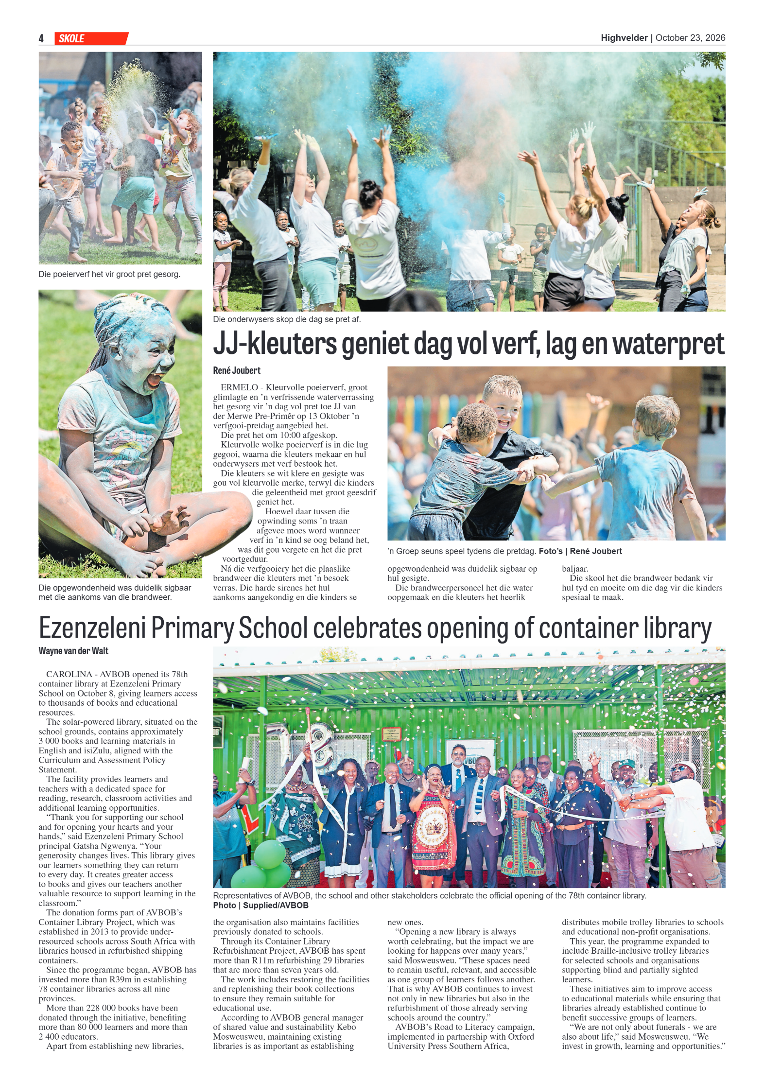 Highvelder Newspaper 23 October 2026 page 4
