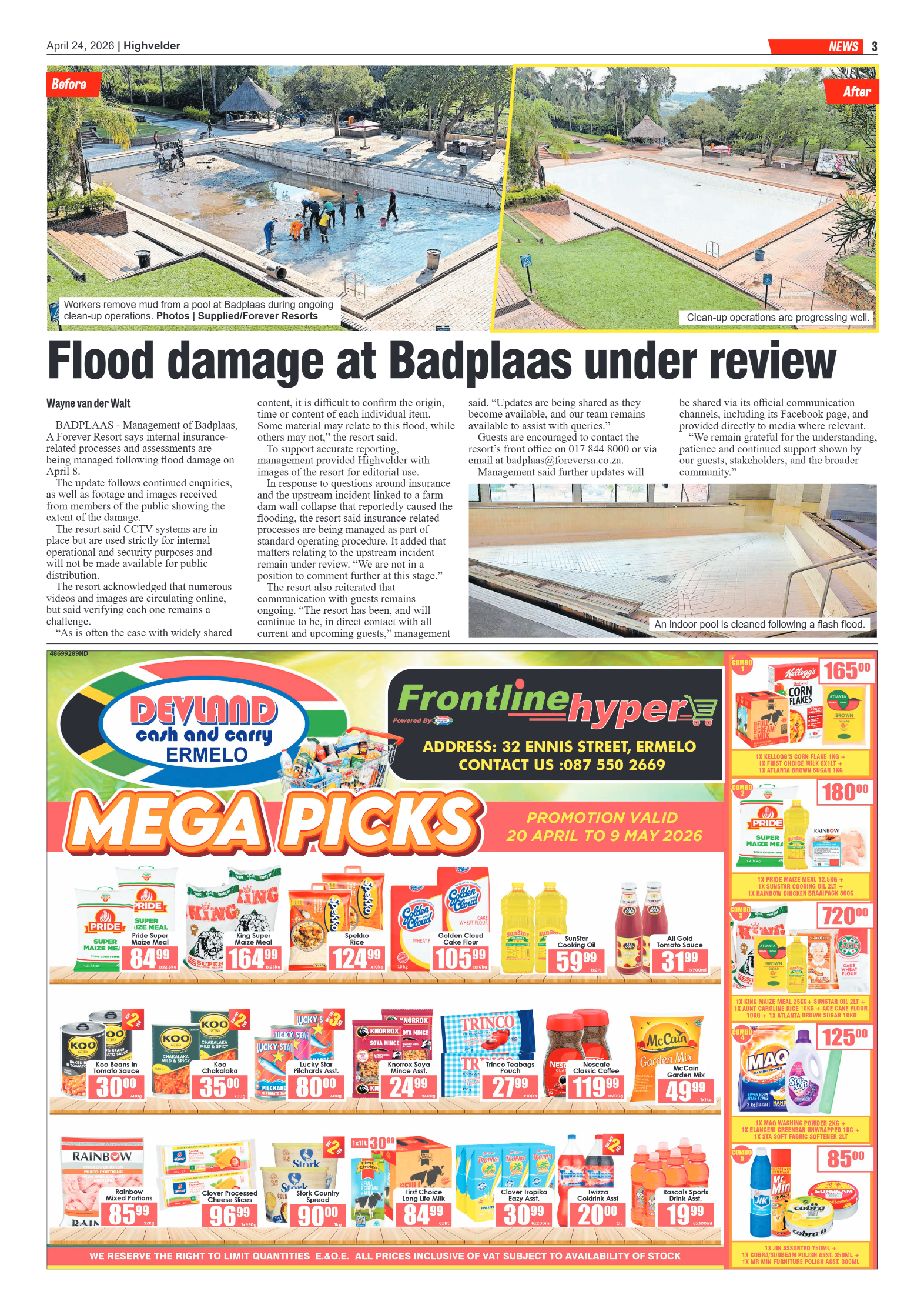 Highvelder Newspaper 24 April 2026 page 3