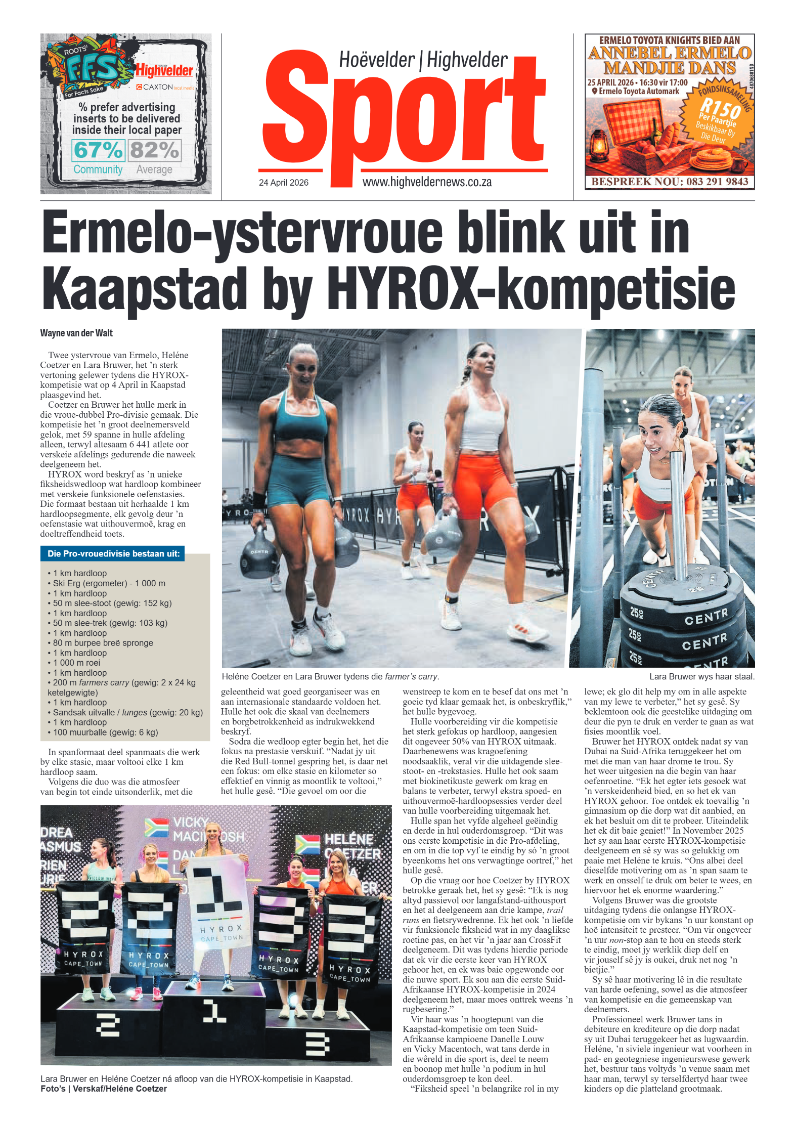 Highvelder Newspaper 24 April 2026 page 8