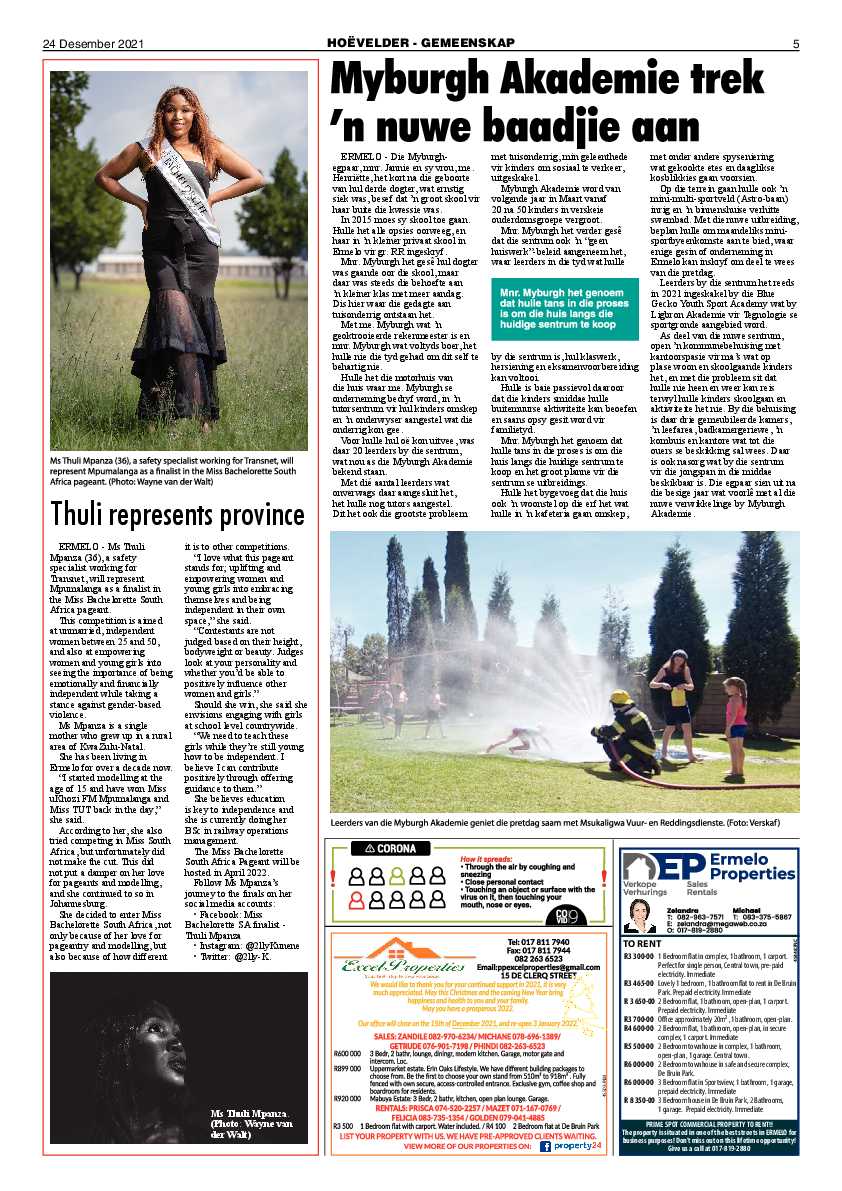Highvelder Newspaper 24 December 2022 page 5
